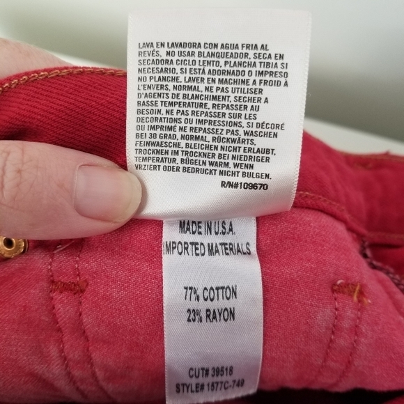 NWT Citizens of Humanity Premium Vintage Red Liya High Rise Classic Fit Denim 27 - Picture 13 of 16